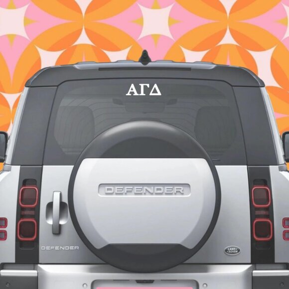 Sorority Auto Decals - Sigma Kappa, Chi Omega, Alpha Gamma Delta - Picture 1 of 3